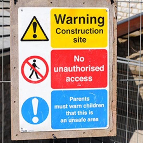 Construction Combined Signs