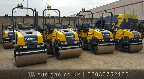 Plant Sign writing, your logo on your excavator, digger