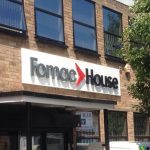 rise-letter-sign Commercial signs, build up letter signs on aluminium tray, aluminium sign board, cut letter signs, sign maker Borehamwood, Hertfordshire