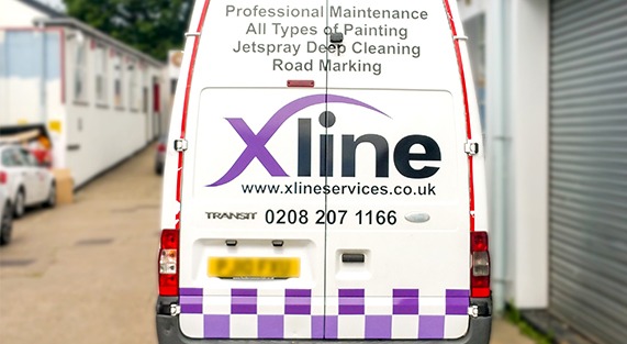 Ford Transit Van Signwriting with Partial Wrap