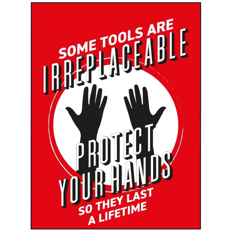 Protect Your Hands Poster, Health and Safety Poster