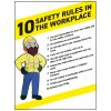 Safety rules in the work place poster, safety rules poster, health and safety posters