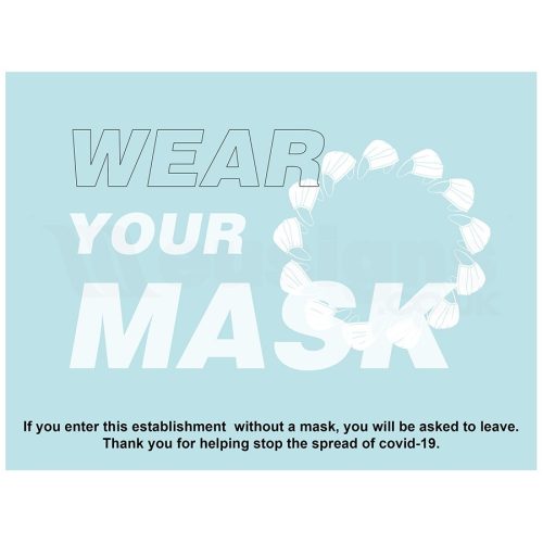 Wear Your Mask, No entry without mask, wearing mask is mandatory in this premises