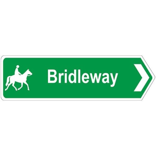 Bridleway Right Arrow Sign