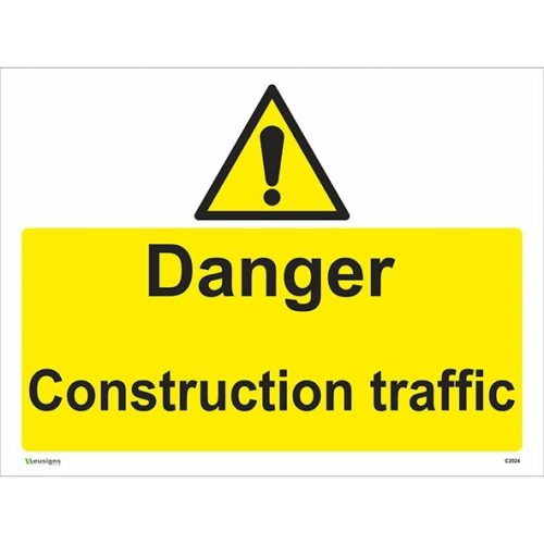 Danger Construction Traffic Sign, caution signs, construction traffic signs, warning signs, traffic signage, temporary traffic signs