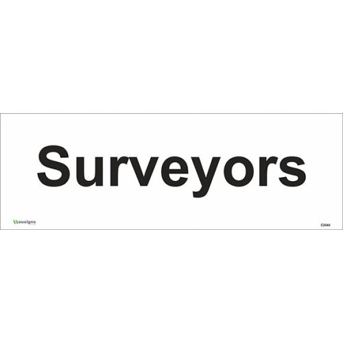 Surveyors door sign, buy office door sign