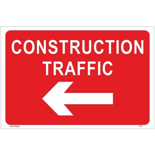 Buy Construction Traffic Left Arrow Sign
