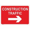 Buy Construction Traffic Right Arrow Sign