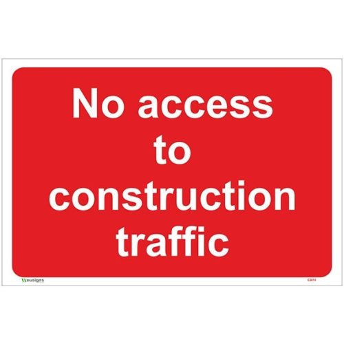 Buy No Access To Construction Traffic Sign