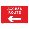 Buy Access Route Left Arrow Sign UK