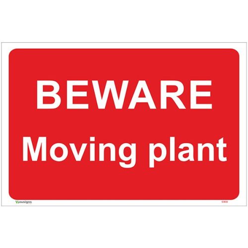 beware moving plant sign from EU Signs Shop