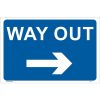Way Out Right Arrow Sign UK