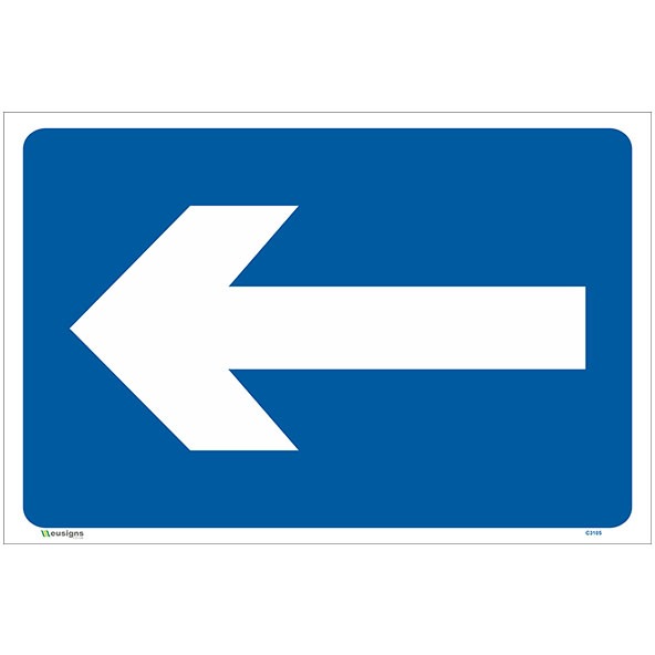 Left Directional Arrow Sign UK