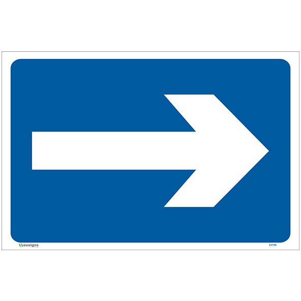 Right Directional Arrow Sign