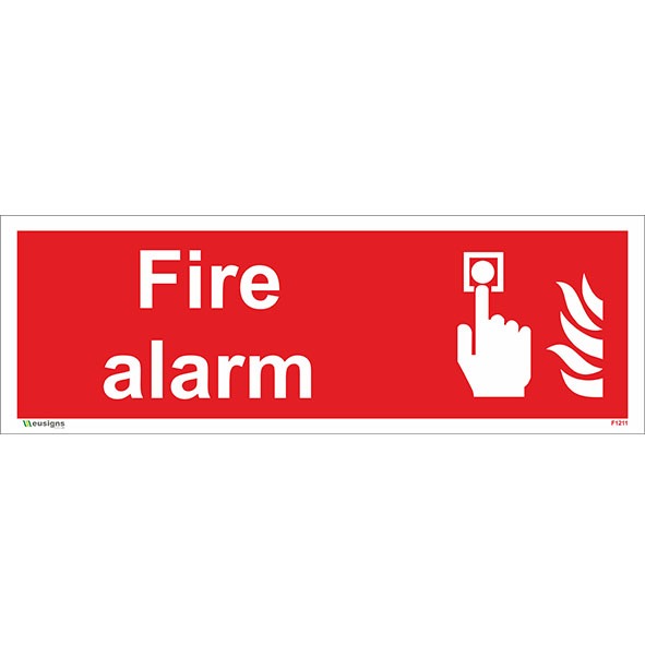 Fire Alarm Horizontal Sign