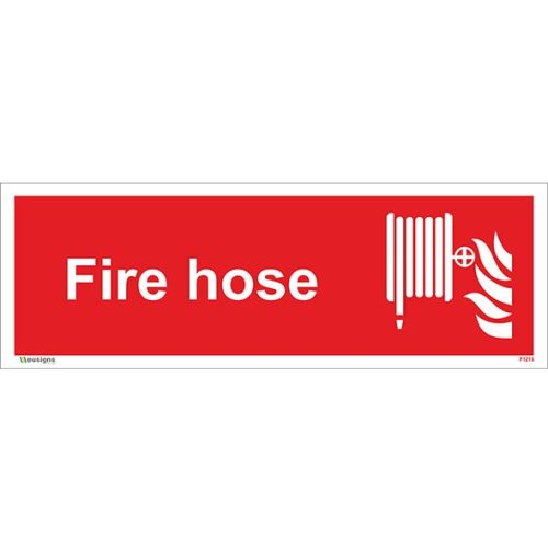 Fire Hose Horizontal Sign