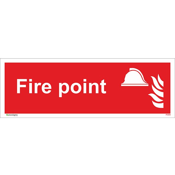 Fire Point Horizontal Sign