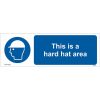 Buy This Is A Hard Hat Area Sign