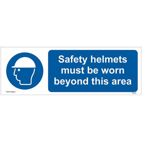 Buy Safety Helmets Must Be Worn UK - EU Signs and Safity Store