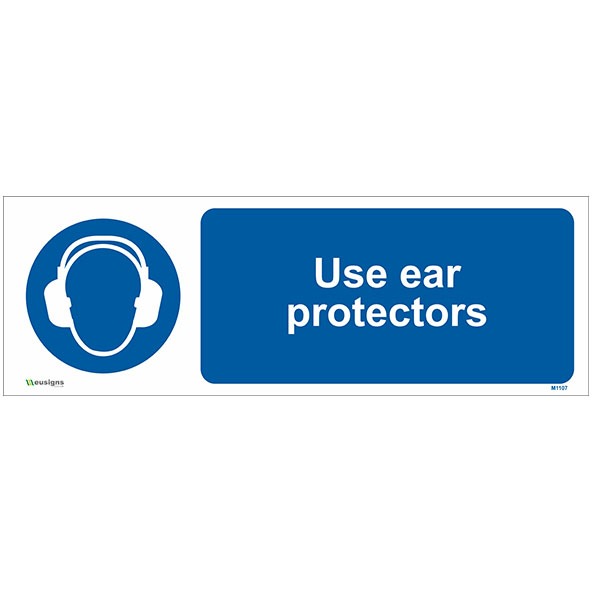 Buy Use Ear Protectors Sign UK