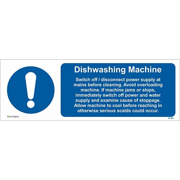 Dishwashing Machine Sign
