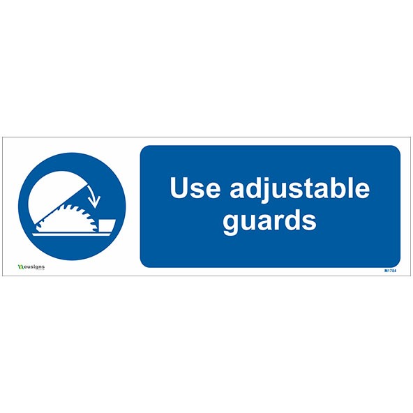 Buy Use Adjustable Guards Sign UK