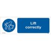 Buy Lift Correctly Sign UK