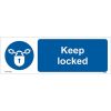 Buy Keep Locked Sign UK.
