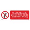 Hand Held Mobile Phones Must Not Be Used Whilst Driving Sign, Mobile Phone Prohibition Signs, Mobile Phone Restriction Signs, Prohibition Signs