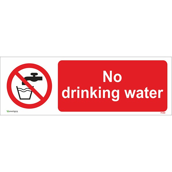 No Drinking Water Sign
