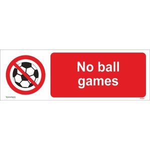 No Ball Games Sign | Commercial & Safety Signs - High Quality Printed Signs