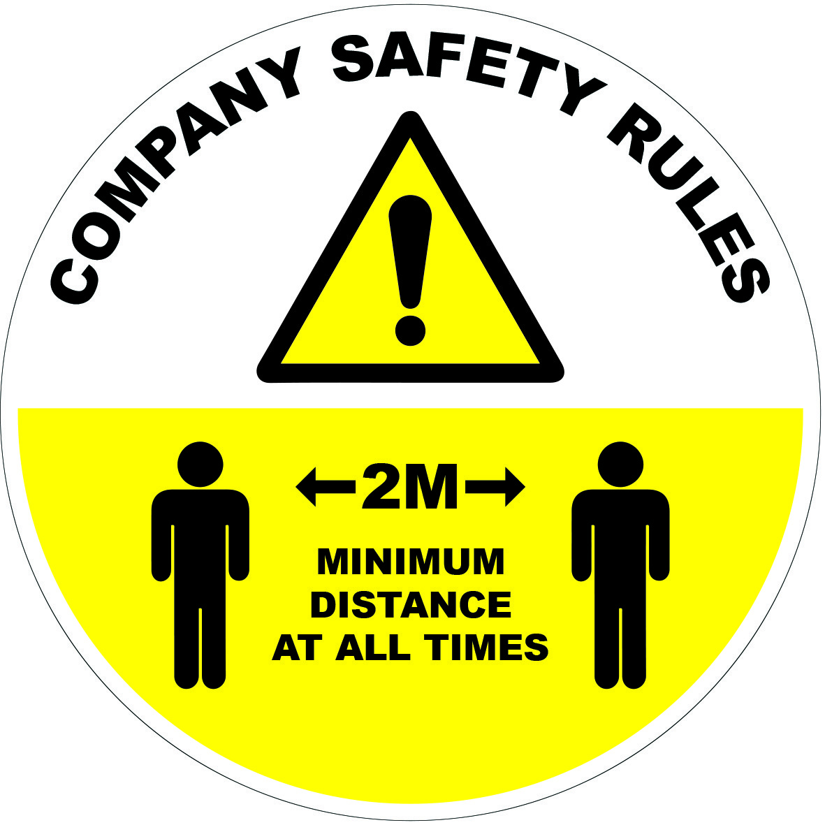 Adhesive Waterproof Vinyl Sticker SAFETY SIGN Food Processing and Hygiene