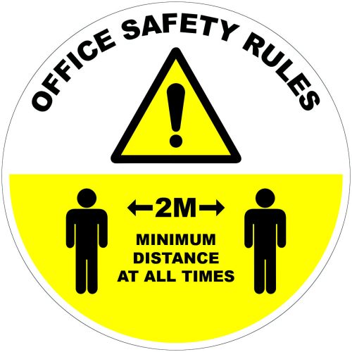 Buy Office Safety Rules - keep your distance 2m sign,