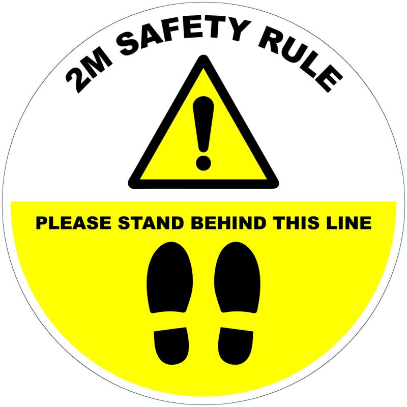 2m Safety Rules sticker uk