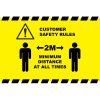 Buy Customer Safety Rules Signs UK