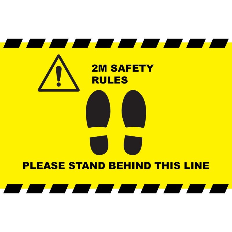Buy 2m Safety Rules sticker uk