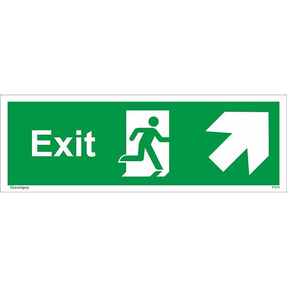 Exit Sign Up Right Arrow, fire exit running man left sign, fire exit signs, emergency exit signs, exit signage