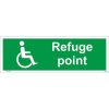 refuge point sign, fire assembly signs, emergency escape signs, standard fire signs, exit signs