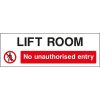 lift room, no unauthorised entry sign, Access Restriction Signs, Prohibition Signs, Construction Site Signs, Health & Safety Signs, UK