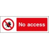No access sign, Access Restriction Signs, Prohibition Signs, Health and Safety Signs, construction signs