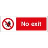 No exit sign, health and safety sign, Access Restriction Signs, Prohibition Signs, Construction Site Signs, construction signs, construction safety signs, Health & Safety Signs, UK