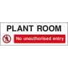 plant room, no unauthorised entry sign, Access Restriction Signs, Prohibition Signs, Construction Site Signs, Health & Safety Signs, UK