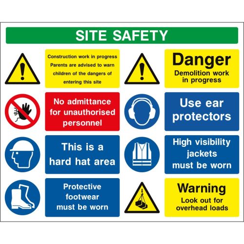 Construction site safety sign C | Safety Sign Shop