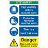 Construction site safety sign F