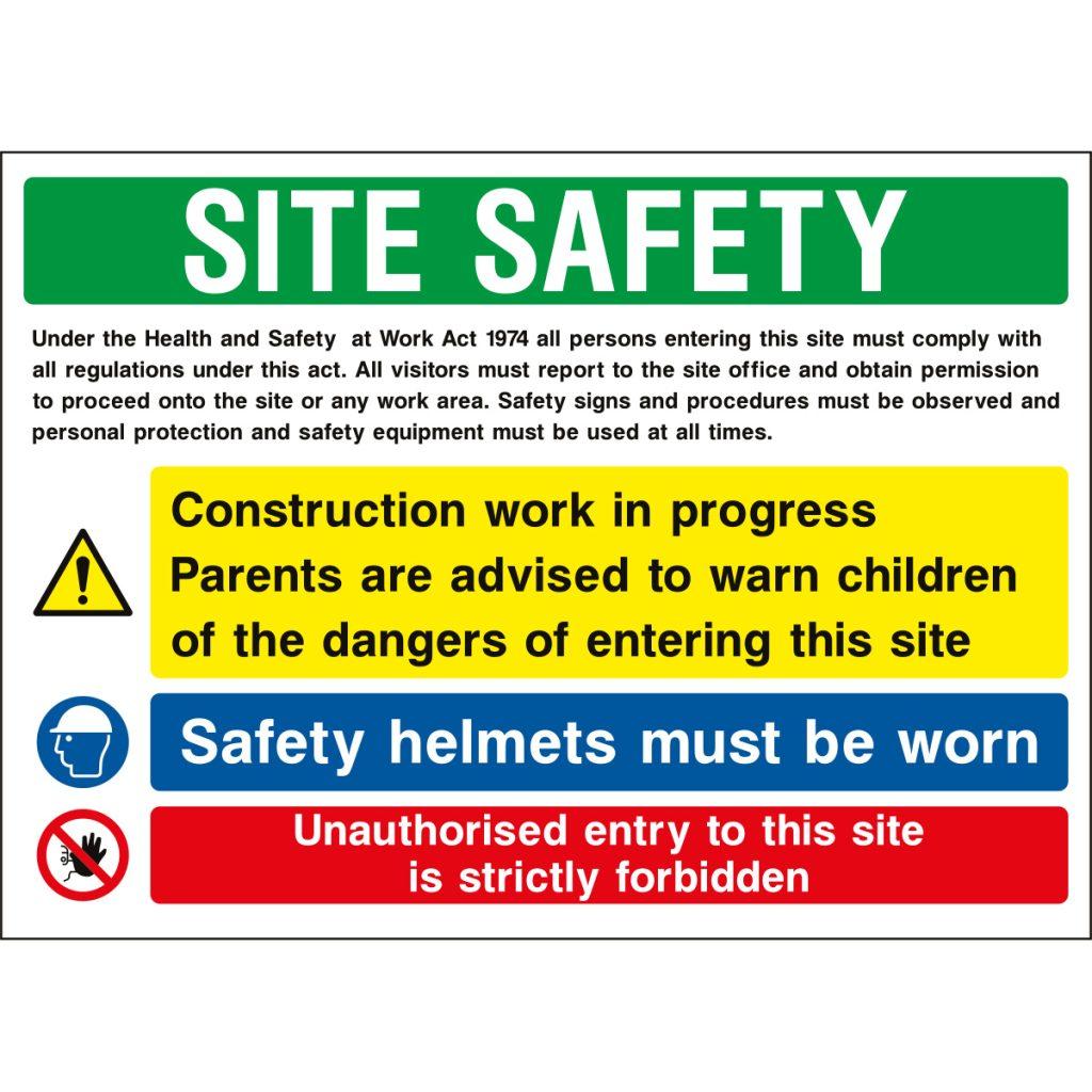 Construction site safety sign G | Safety Sign Shop