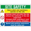 Construction site safety sign H