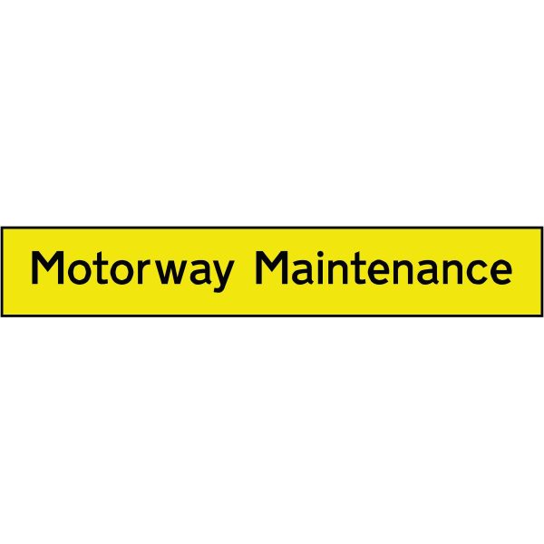 Motorway Maintenance Sign | Commercial & Safety Signs - High Quality ...