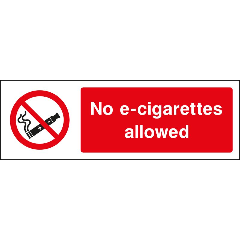 No e-cigarettes allowed sign