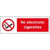 No electronic cigarettes sign