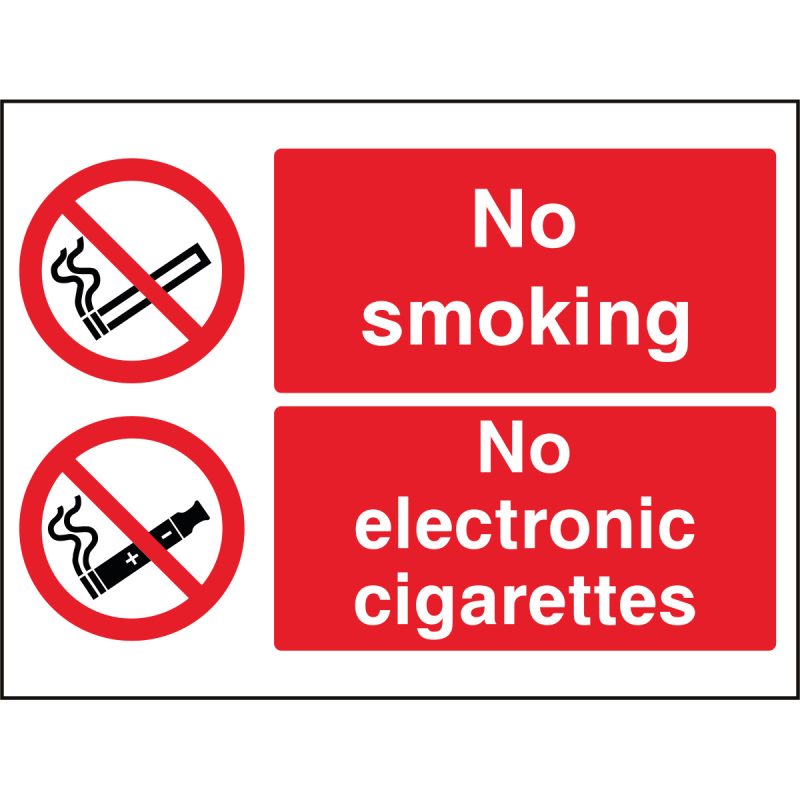 No smoking, No electronic cigarettes